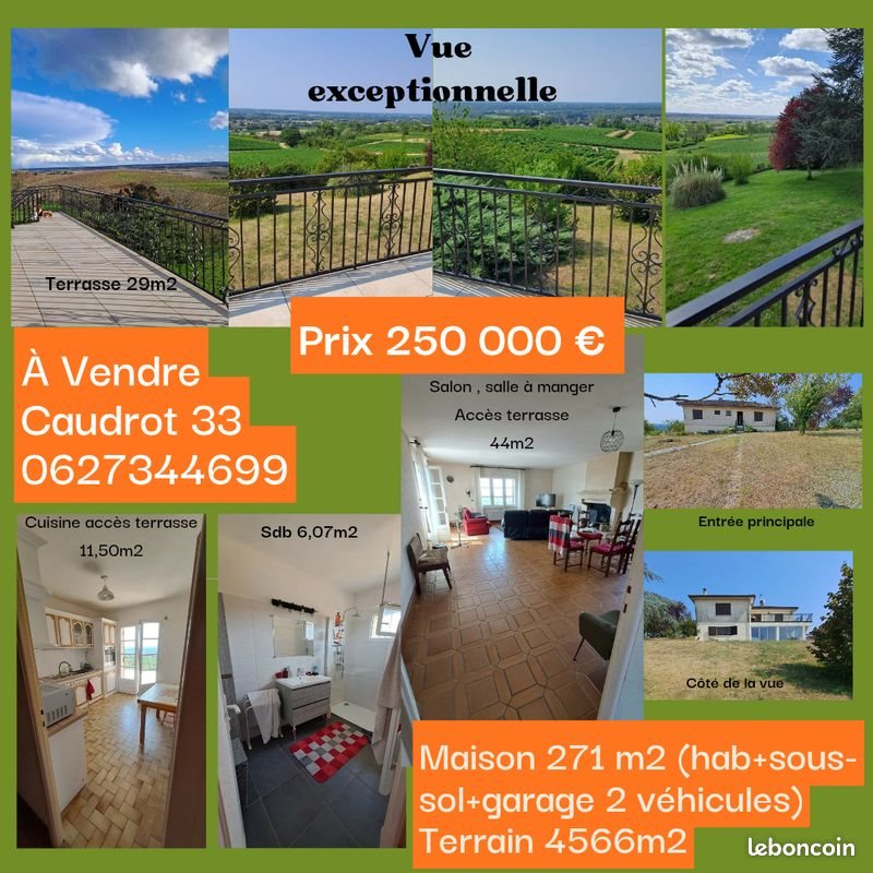 Maison à vendre, 109m², Caudrot
