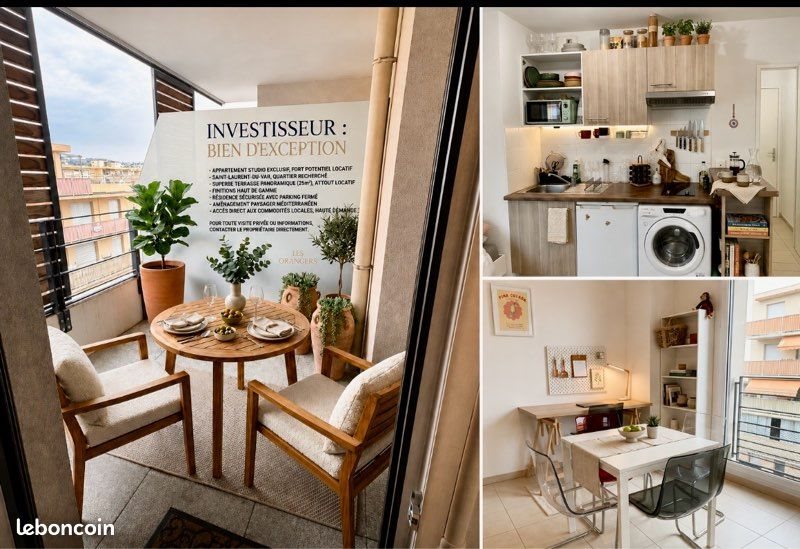 Appartement à vendre, 25m², Saint-Laurent-du-Var