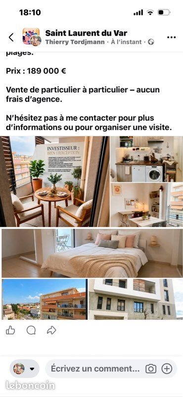 Appartement à vendre, 25m², Saint-Laurent-du-Var