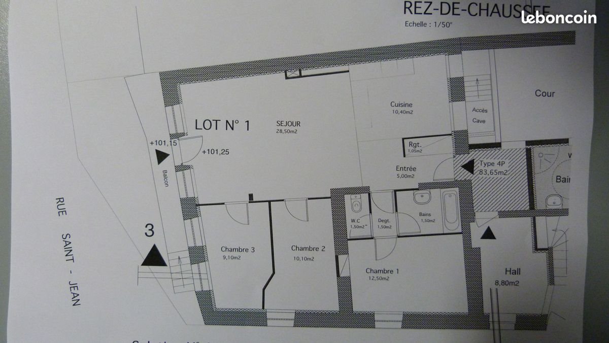 Appartement à louer, 84m², Pontailler-sur-Saône