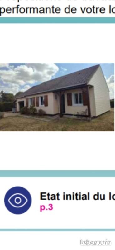 Maison à louer, 70m², Neuville-aux-Bois