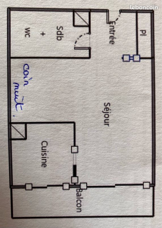 Appartement à louer, 25m², Talence