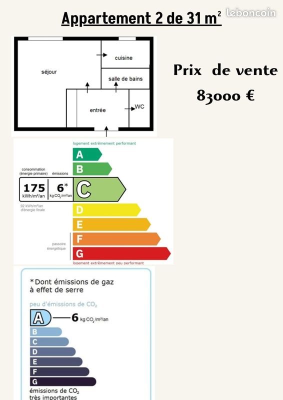 Appartement à vendre, 65m², Troyes