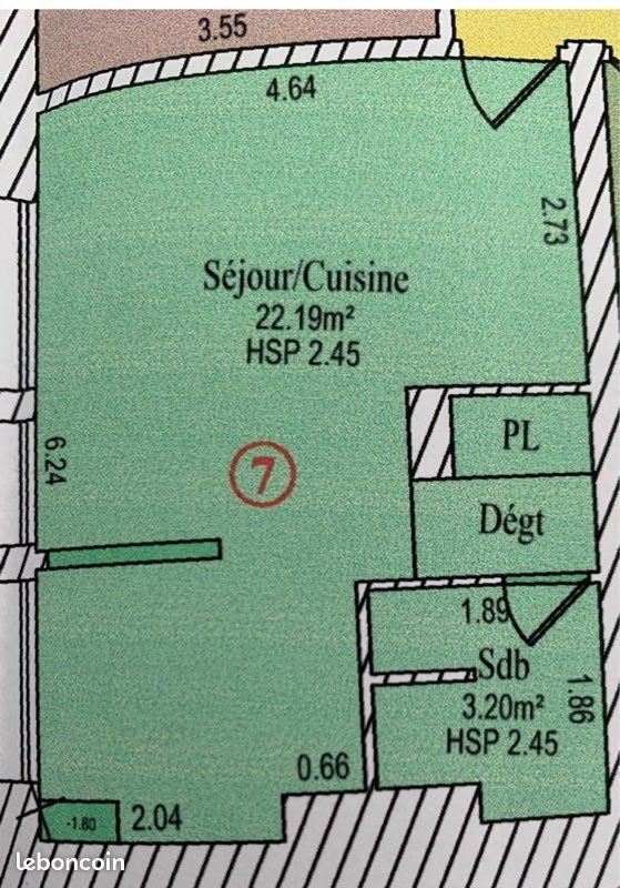 Appartement à louer, 27m², Doullens
