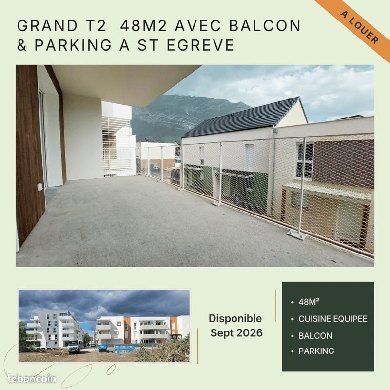 Appartement à louer, 48m², Saint-Egrève