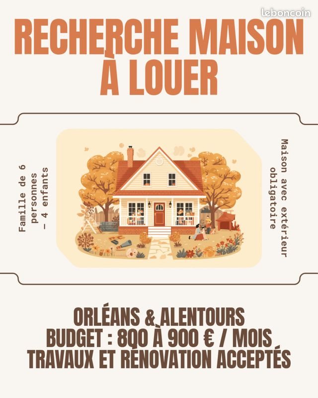 Maison à louer, 100m², Orléans