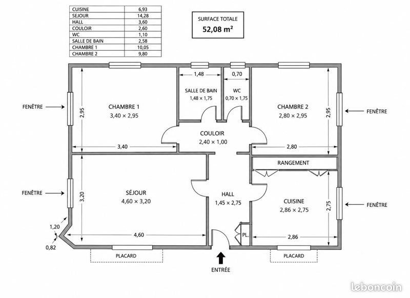 Appartement à vendre, 52m², Marseille 8ème