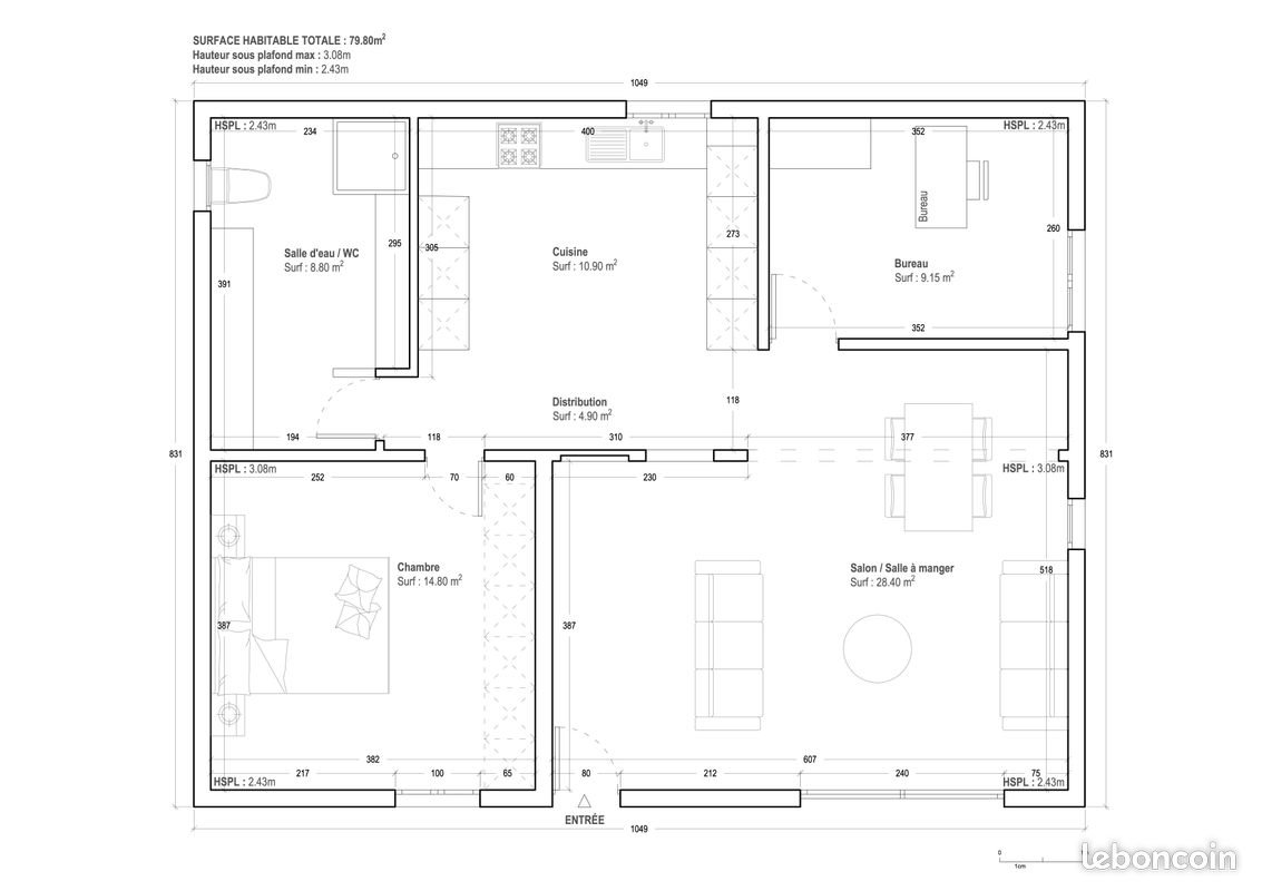 Maison à vendre, 80m², Le Castellet