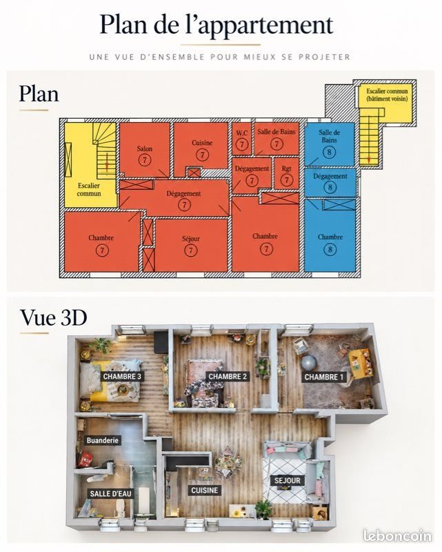 Appartement à louer, 82m², Pontarlier