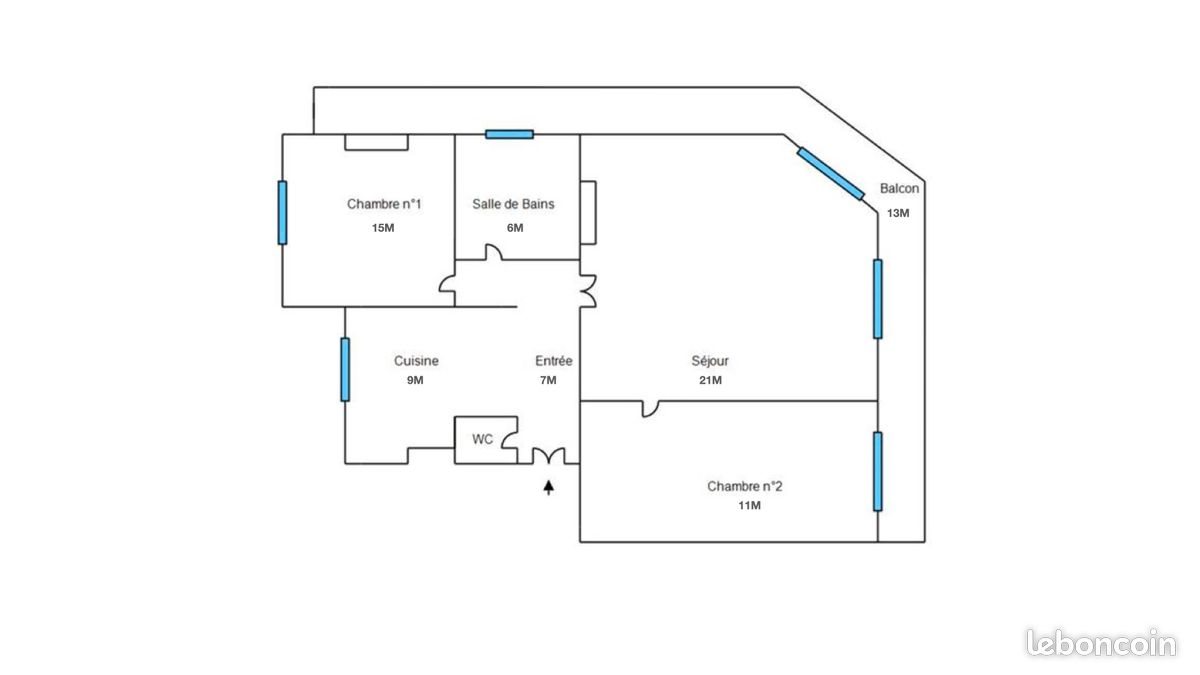 Appartement à louer, 70m², Asnières-sur-Seine