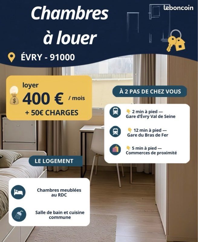 Maison à louer, 25m², Evry