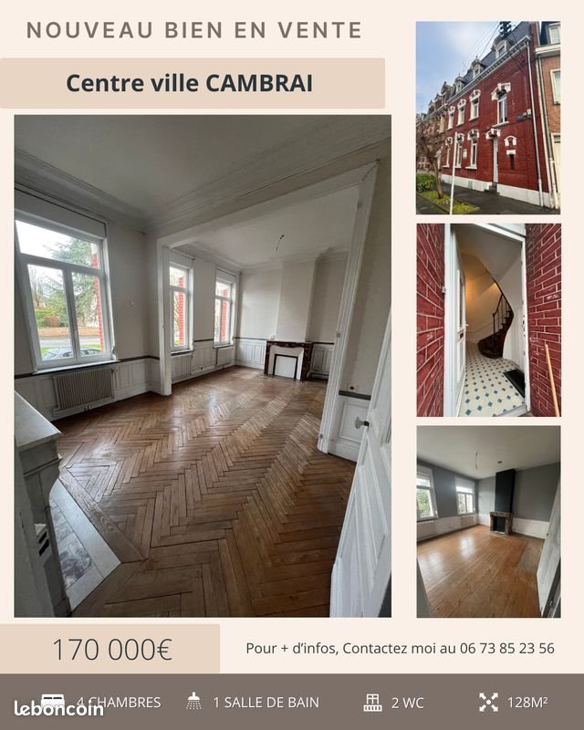 Maison à vendre, 128m², Cambrai