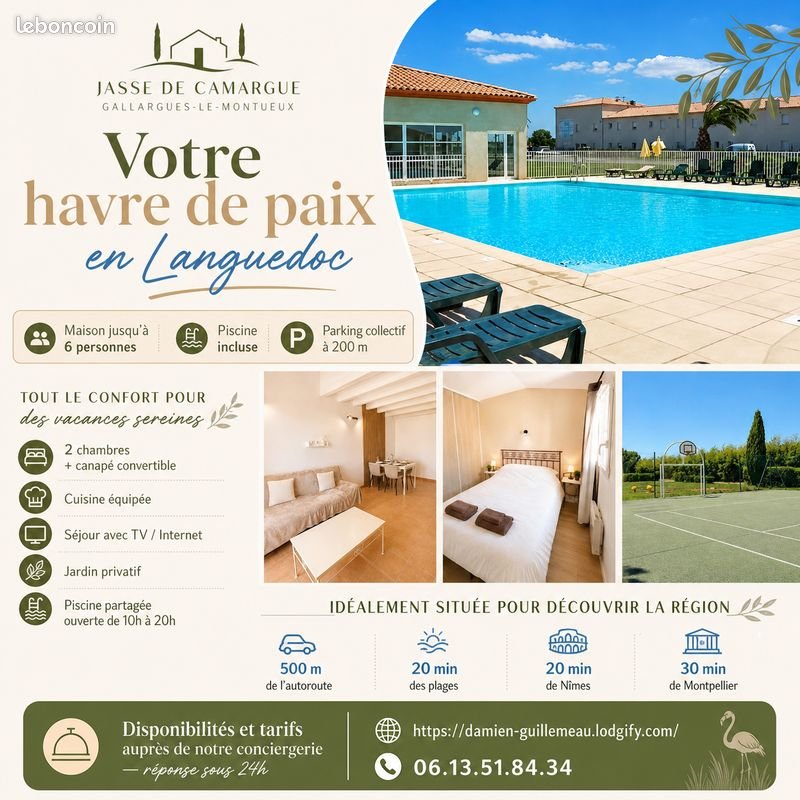 Maison à louer, 45m², Gallargues-le-Montueux