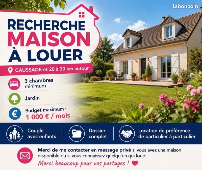 Maison à louer, 110m², Caussade