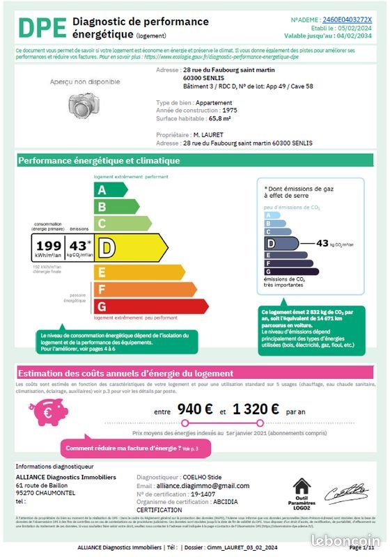 Appartement à louer, 65m², Senlis
