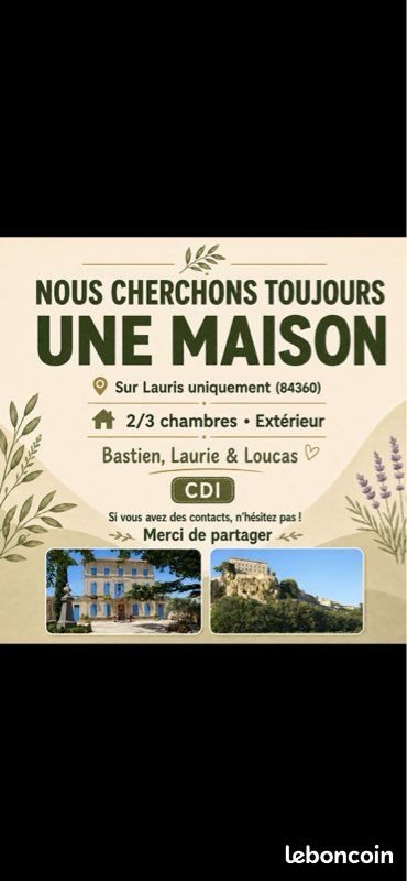 Maison à louer, 80m², Lauris