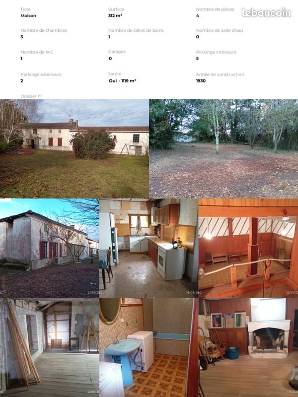 Maison à vendre, 265m², Montendre
