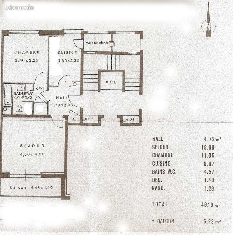 Appartement à louer, 49m², Riorges