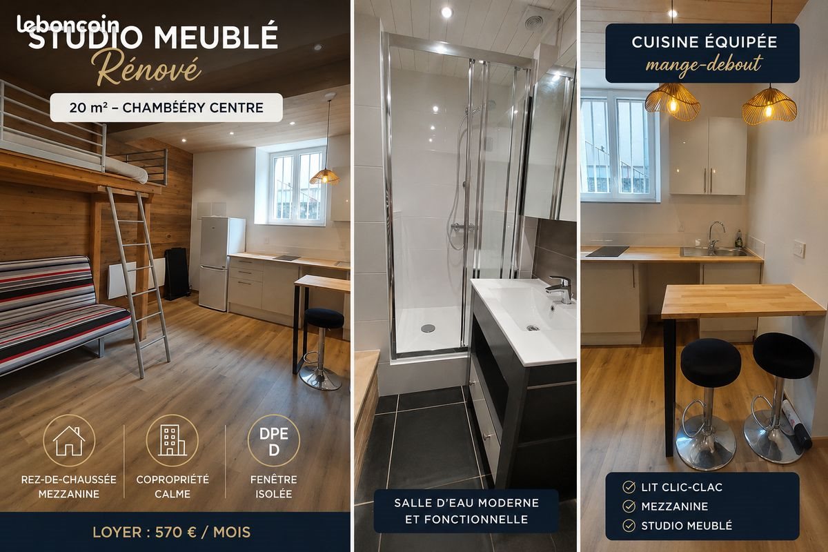 Appartement à louer, 20m², Chambéry