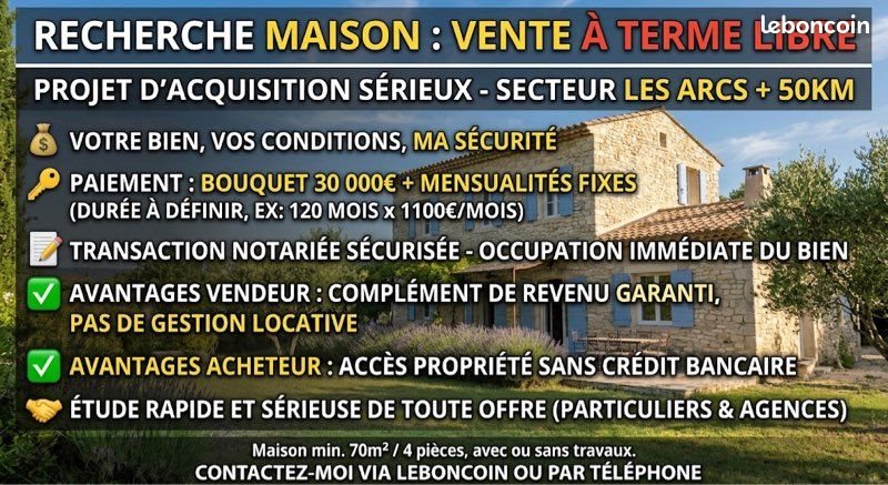 Maison à vendre, 70m², Les Arcs