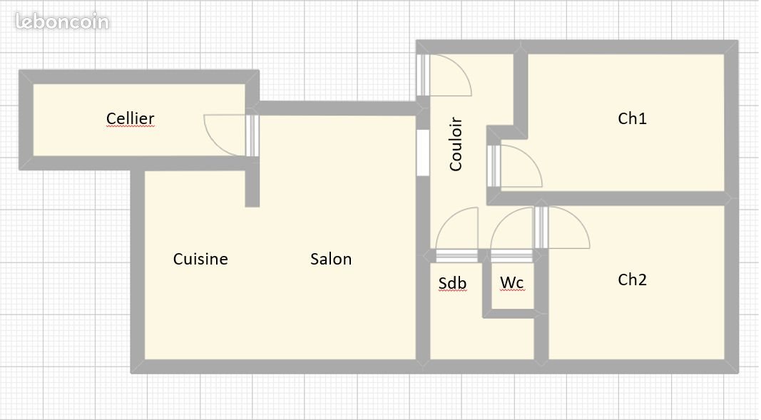 Appartement à louer, 57m², Pessac