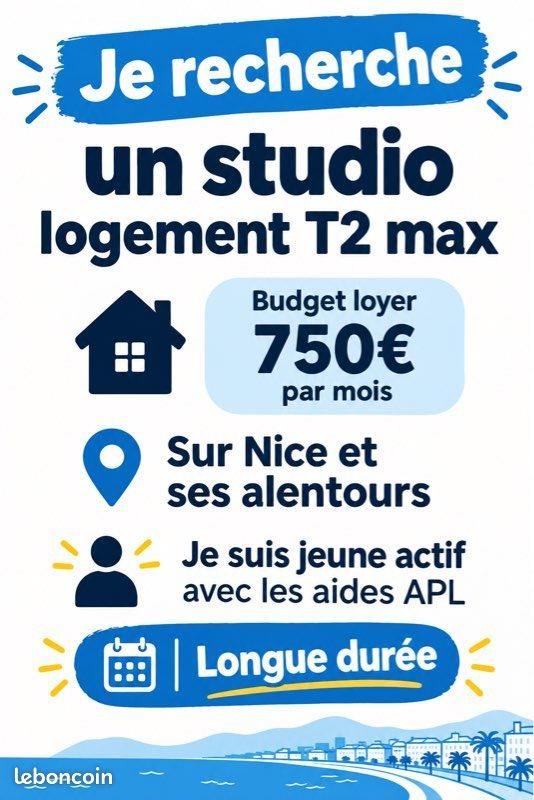 Appartement à louer, 20m², Nice