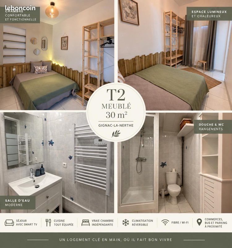Appartement à louer, 30m², Gignac-la-Nerthe