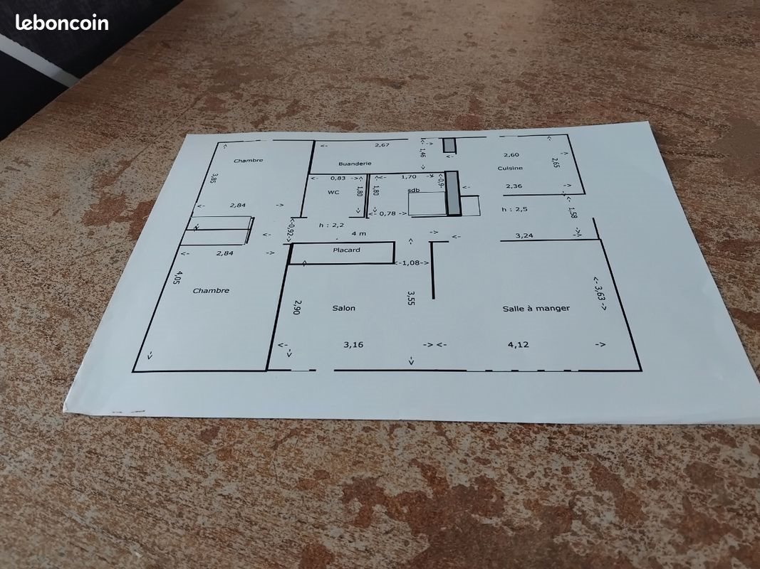 Appartement à vendre, 70m², Niort
