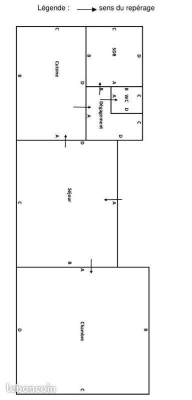 Appartement à louer, 54m², Reims