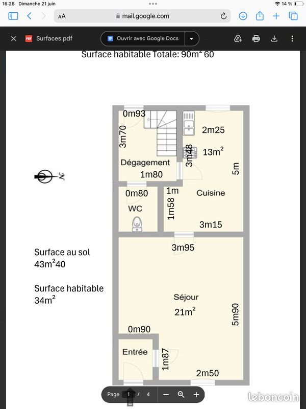 Maison à vendre, 90m², Châteauroux