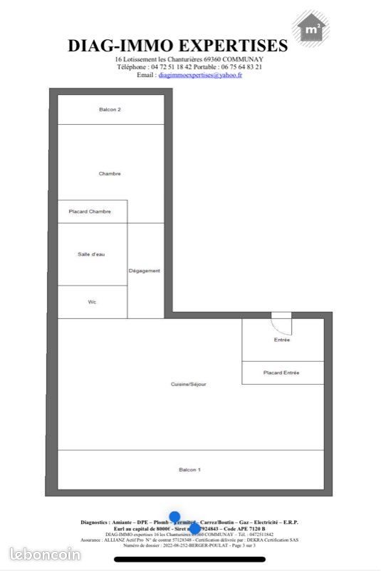 Appartement à louer, 50m², Bron