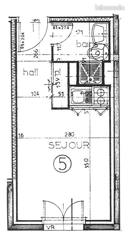 Appartement à louer, 17m², Nantes