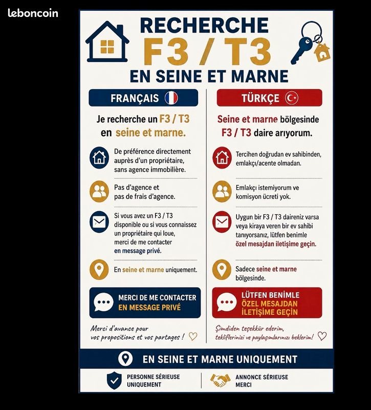 Appartement à louer, 80m², Melun