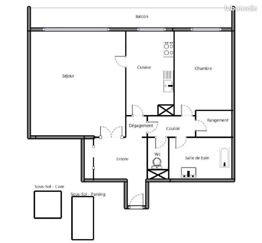 Appartement à vendre, 52m², Verrières-le-Buisson