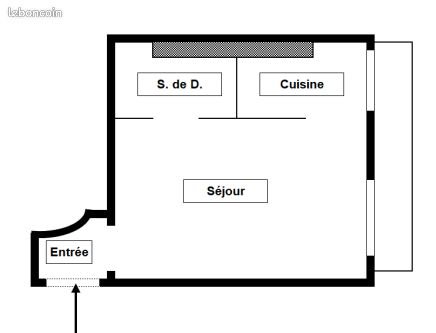 Appartement à vendre, 22m², Le Havre