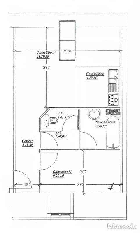 Appartement à louer, 40m², Ons-en-Bray