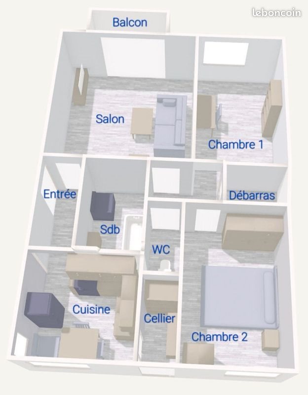 Appartement à vendre, 59m², Strasbourg