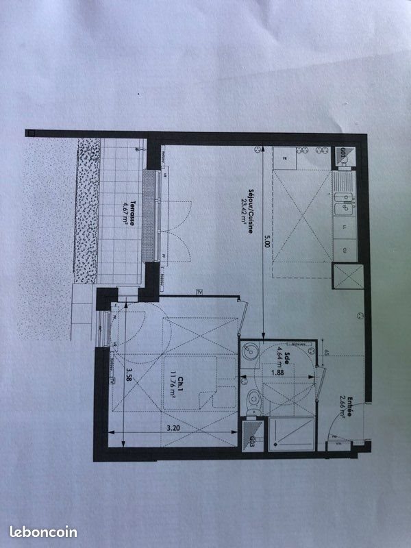 Appartement à vendre, 42m², Égly