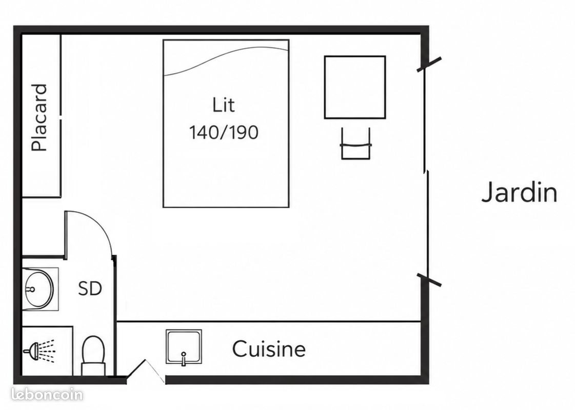Appartement à louer, 16m², Pontault-Combault