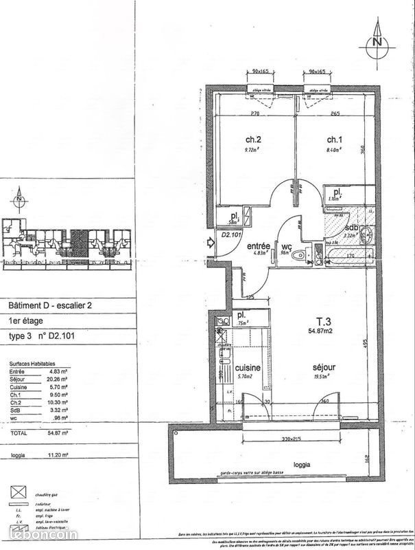 Appartement à vendre, 55m², Saint-Jacques-de-la-Lande