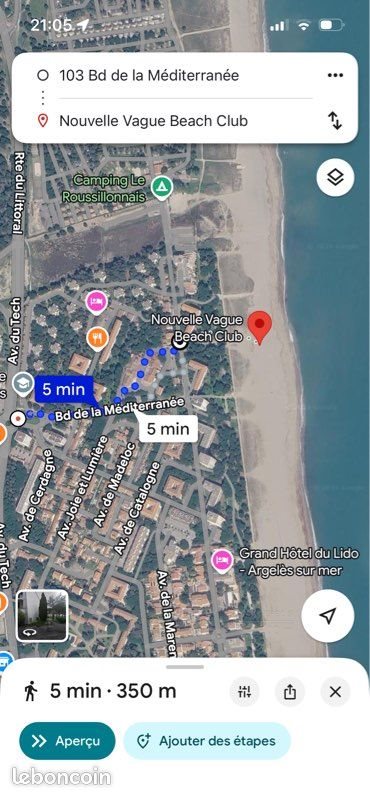 Appartement à louer, 17m², Argelès-sur-Mer