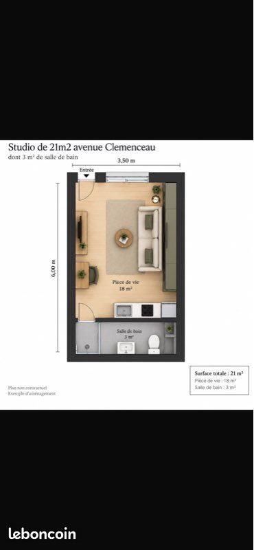 Appartement à louer, 21m², Montpellier