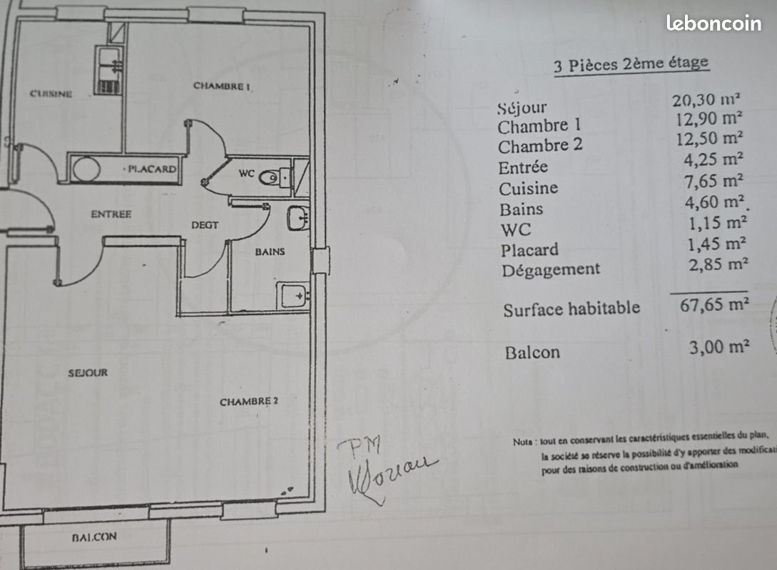 Appartement à vendre, 67m², Draveil