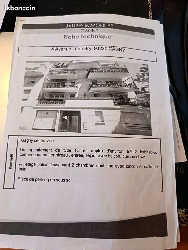 Appartement à louer, 58m², Gagny
