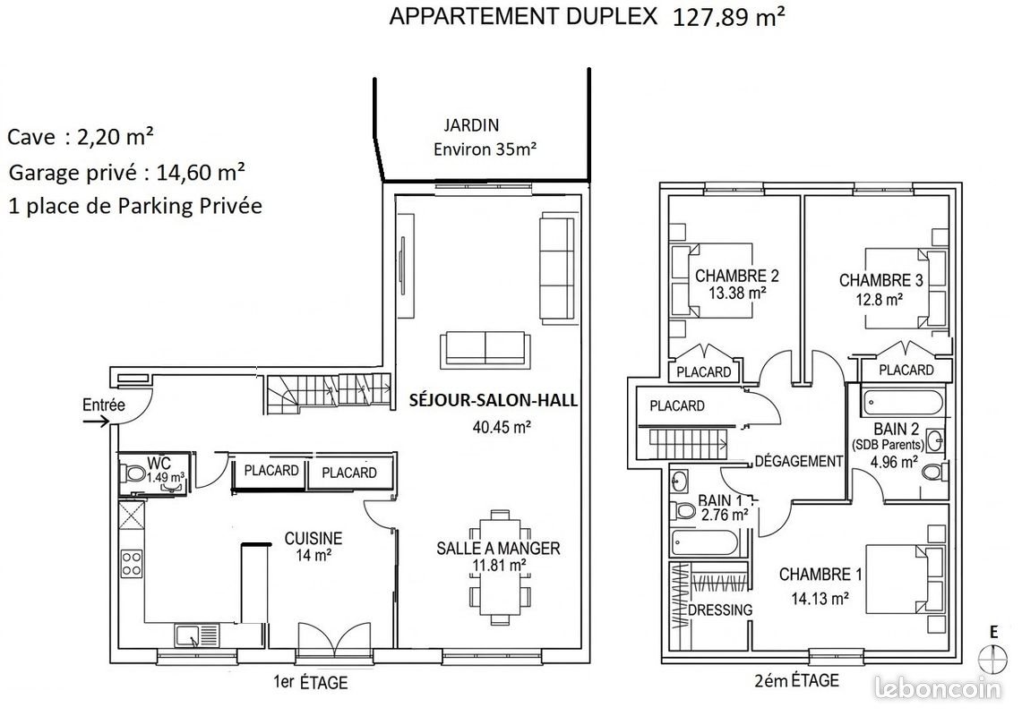 Appartement à vendre, 128m², Sainte-Foy-lès-Lyon