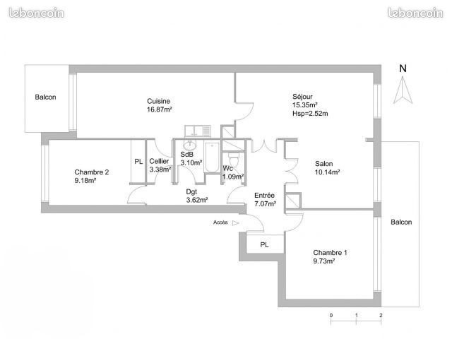 Appartement à vendre, 79m², Francheville