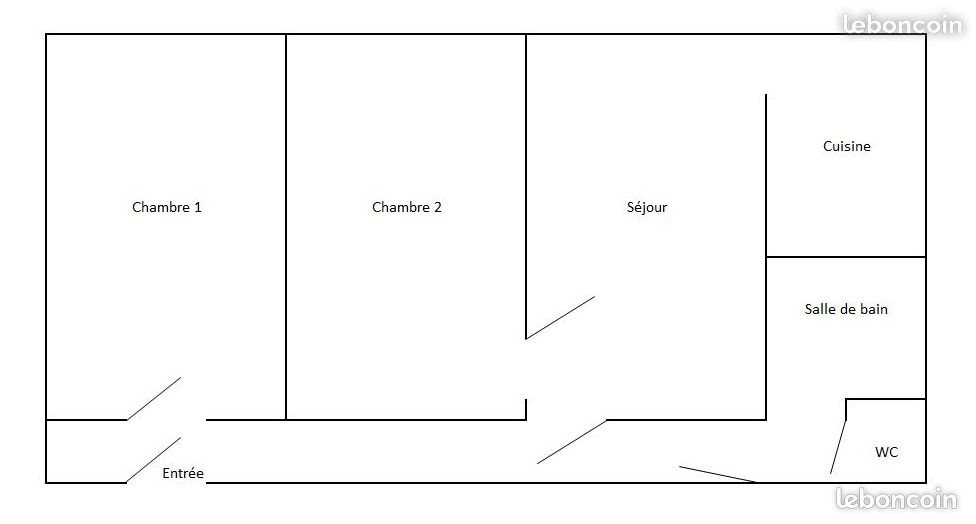 Appartement à louer, 51m², Arras