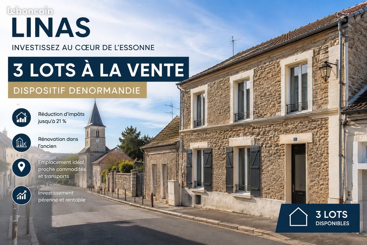 Appartement à vendre, 21m², Linas