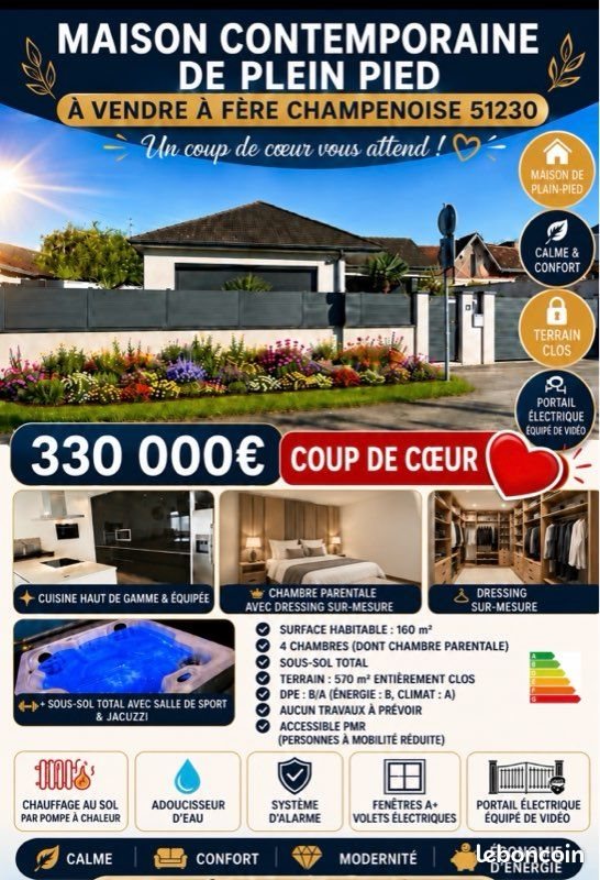 Maison à vendre, 160m², Fère-Champenoise