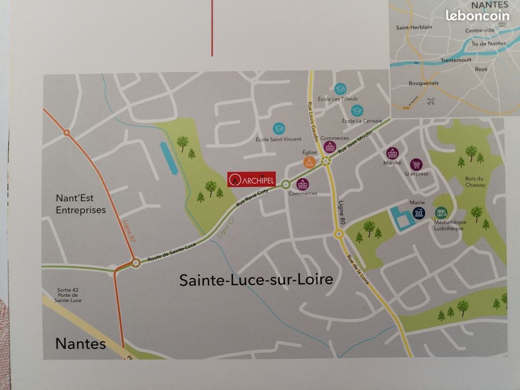 Appartement à louer, 81m², Sainte-Luce-sur-Loire
